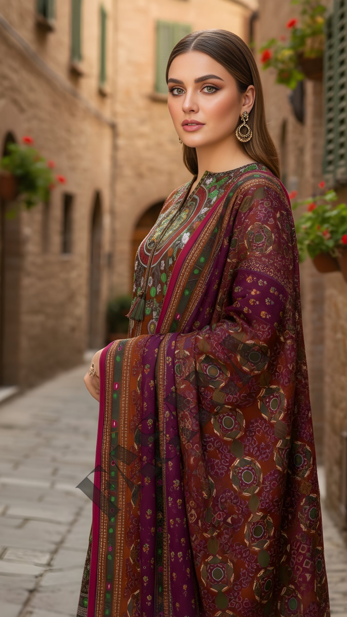 *Fancy pernited lawn shirt* *Jacquard Fancy lawn dubata* *Dyed lawn trouser