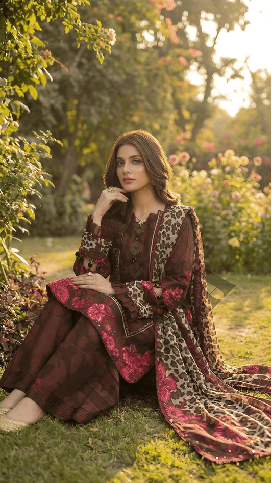 Charizma C-Prints Winter Khaddar 3PC Digital Printed Unstitched SuiT