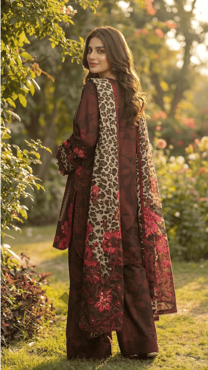 Charizma C-Prints Winter Khaddar 3PC Digital Printed Unstitched SuiT
