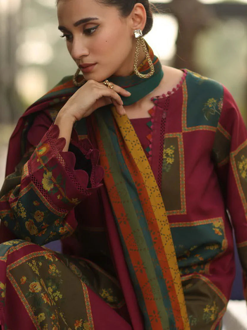 Charizma C-Print 3Pc Suit  Printed Linen (Unstitched)