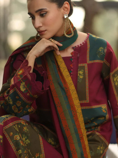 Charizma C-Print 3Pc Suit  Printed Linen (Unstitched)