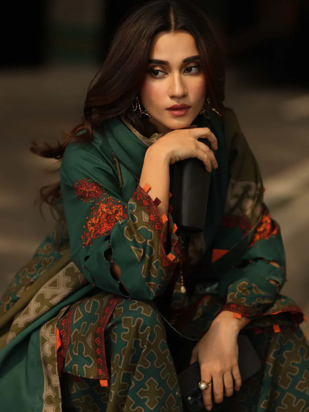 Charizma C -Print Printed Linen Unstitched 3Pc Suit