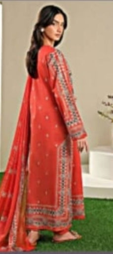 Fancy print lawn shirt*
*Jacquard Fancy lawn dubata*
*Dyed lawn trouser