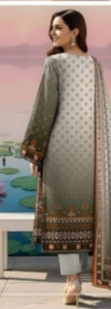 Fancy painted lawn shirt* Fancy lawn voil dubata* *Dyed lawn trouser