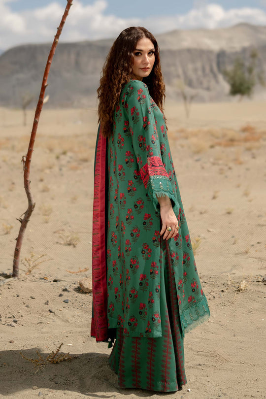 Maria B. 3-PC Unstitched Digital Printed Viscose Collection – Green