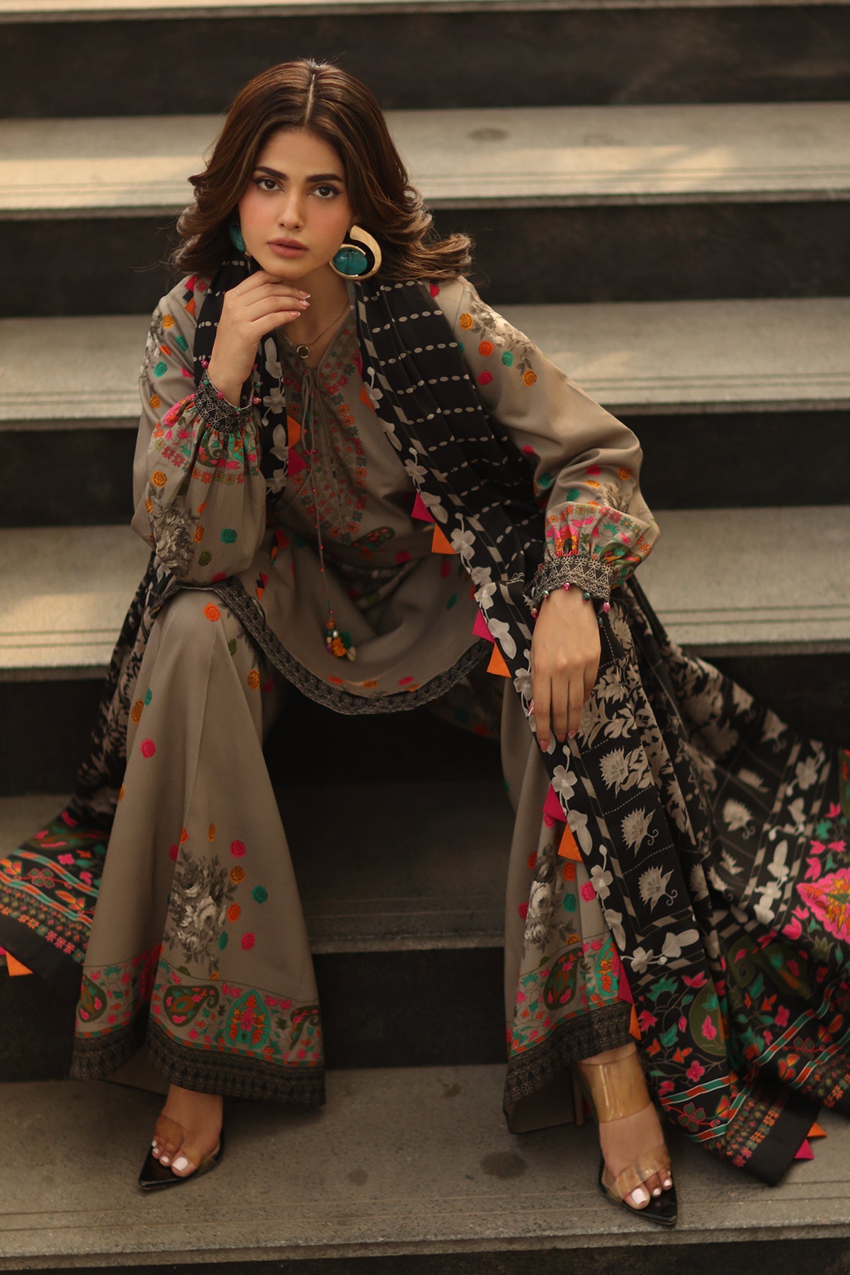 Charizma 3-Pc Unstitched Printed Khaddar Staple Collection