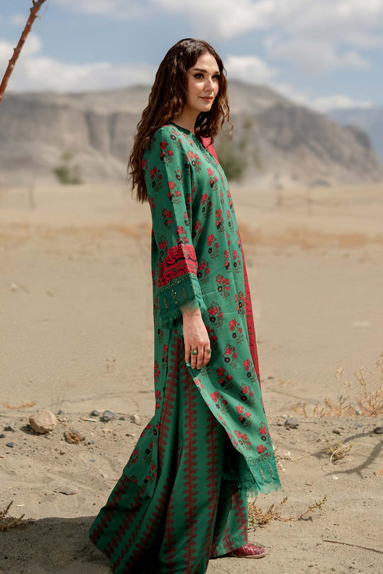 Maria B. 3-PC Unstitched Digital Printed Viscose Collection – Green